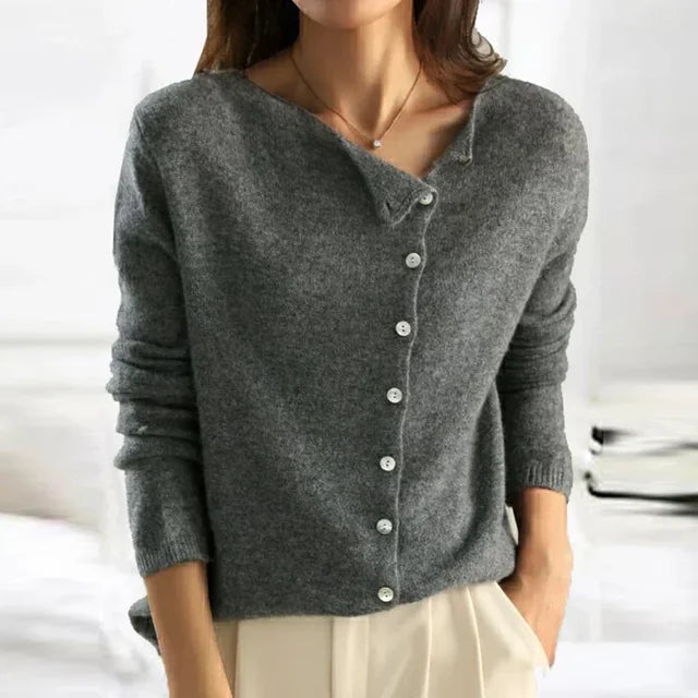 "Eleganter Damen Kaschmirpullover für Frühling, klassisches Design in Gelb, Grau, Khaki, Rosa, luxuriös und bequem."