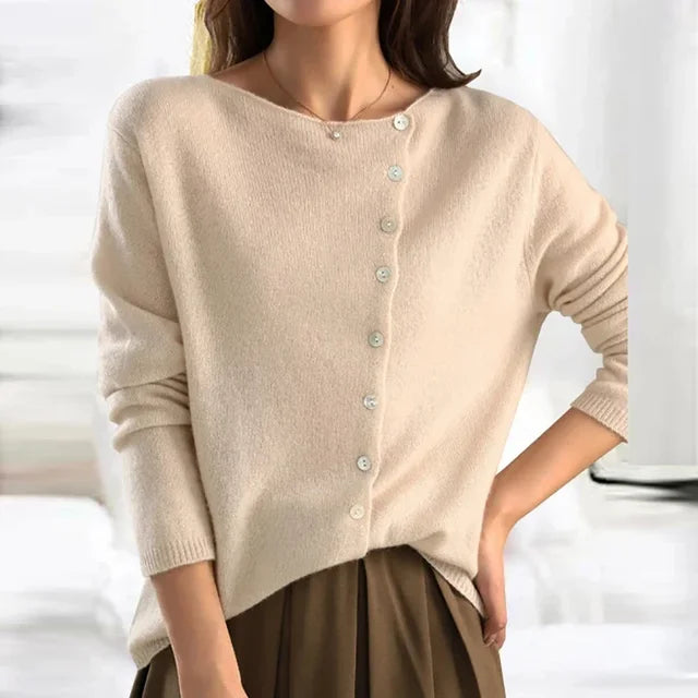 "Eleganter Damen Kaschmirpullover für Frühling, klassisches Design in Gelb, Grau, Khaki, Rosa, luxuriös und bequem."