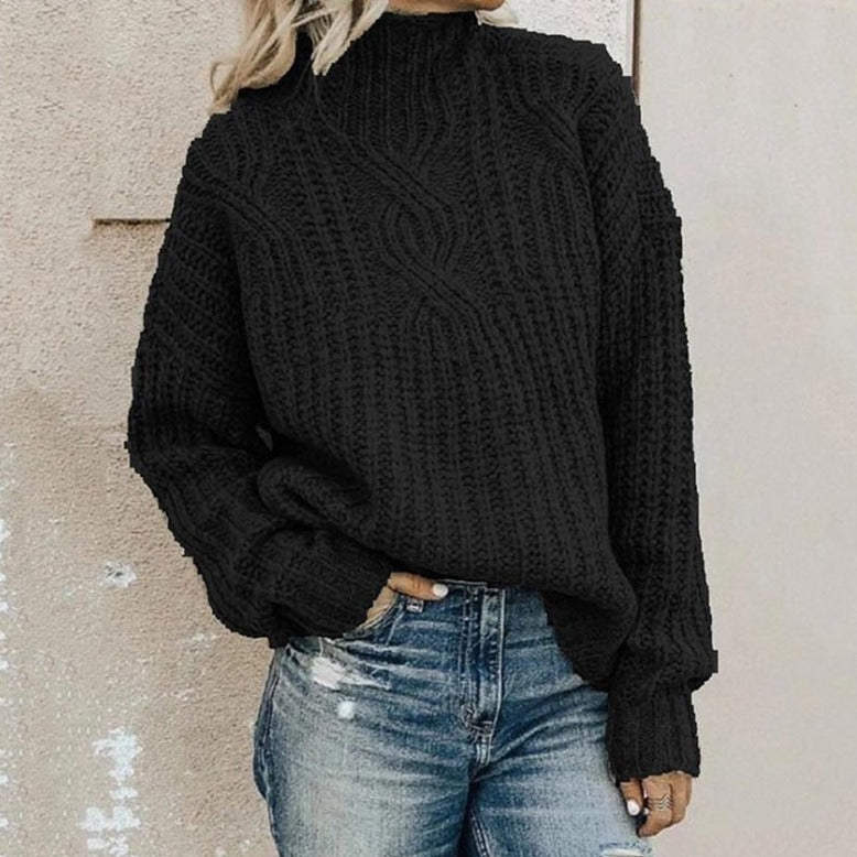 Eleganter Damenpullover in klassischem Design, weich und vielseitig, erhältlich in Blau, Grau und Rot für stilvolle Outfits.
