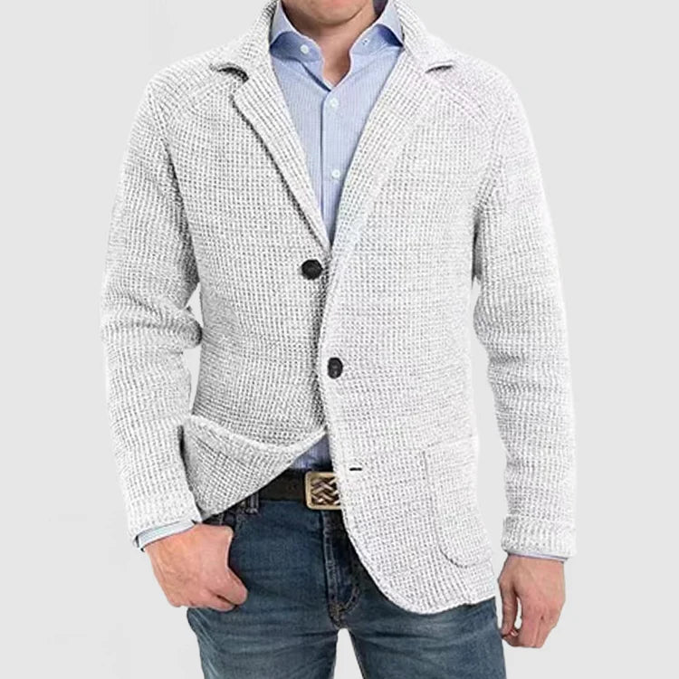 "Eleganter Herren-Blazer in Schwarz, ideal für Business und Freizeit, mit zeitlosem Design und komfortablem Schnitt."