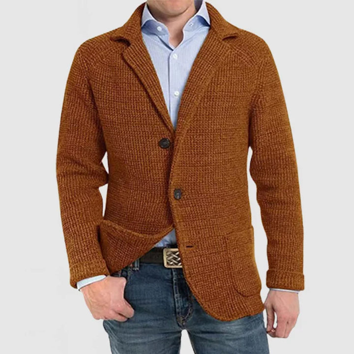 "Eleganter Herren-Blazer in Schwarz, ideal für Business und Freizeit, mit zeitlosem Design und komfortablem Schnitt."