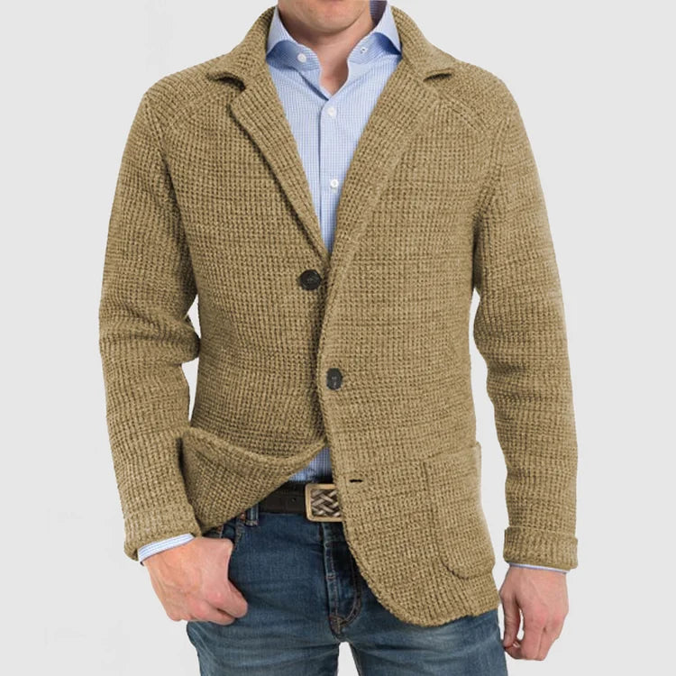 "Eleganter Herren-Blazer in Schwarz, ideal für Business und Freizeit, mit zeitlosem Design und komfortablem Schnitt."