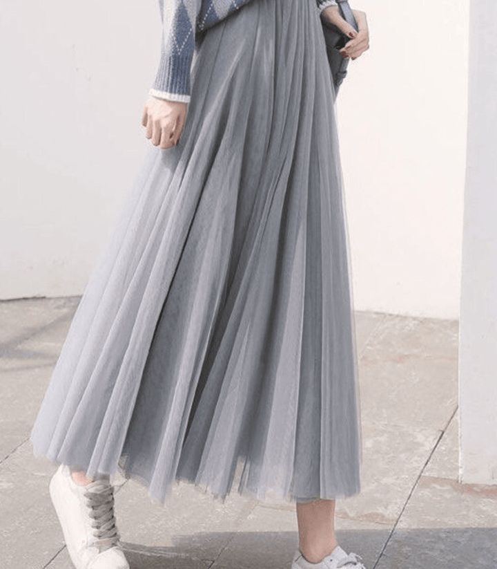 "Eleganter knöchellanger Rock, hohe Taille, schwarz, vielseitig für Alltag und besondere Anlässe"