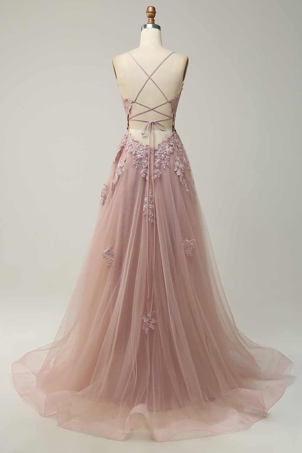 Elegantes A-Linien-Ballkleid mit Spaghettiträgern in Dunkelgrün, perfekte Wahl für festliche Anlässe und Hochzeiten.