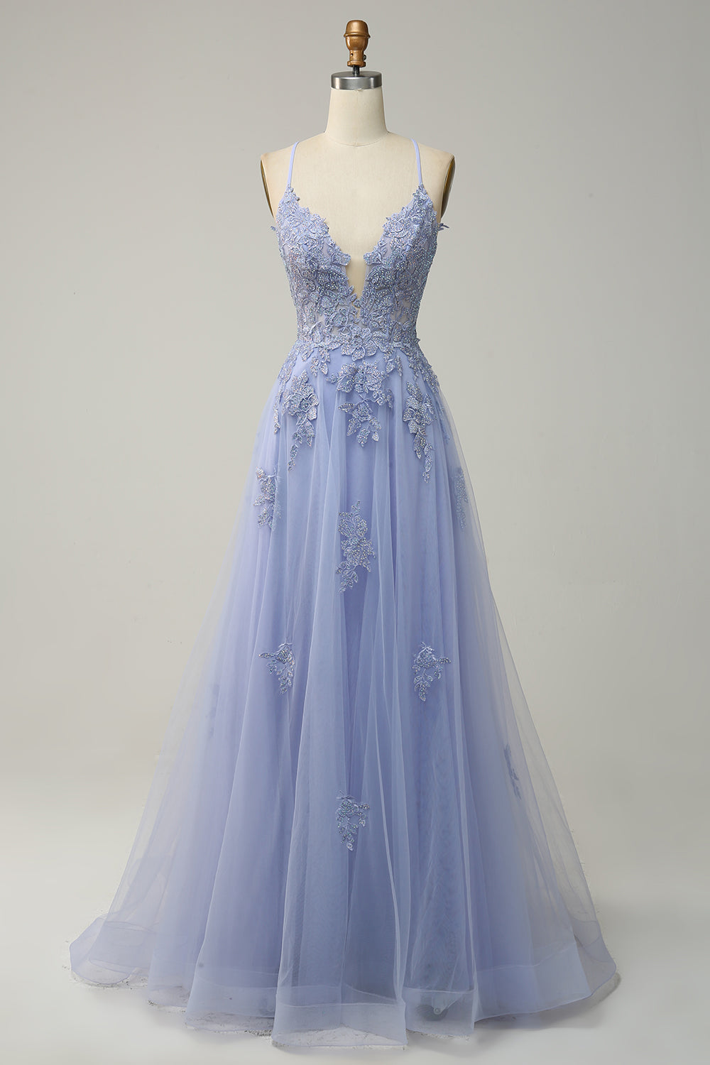 Elegantes A-Linien-Ballkleid mit Spaghettiträgern in Dunkelgrün, perfekte Wahl für festliche Anlässe und Hochzeiten.