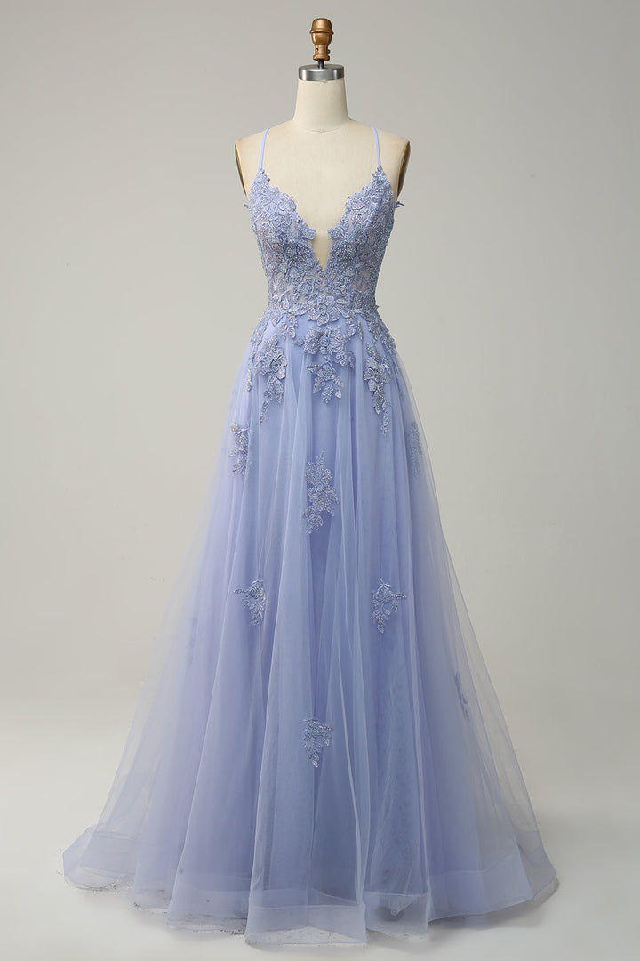 Elegantes A-Linien-Ballkleid mit Spaghettiträgern in Dunkelgrün, perfekte Wahl für festliche Anlässe und Hochzeiten.