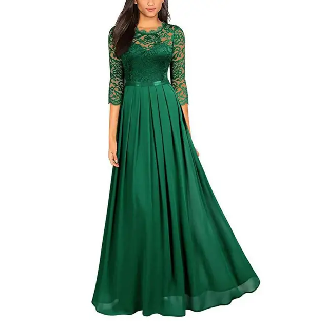 Elegantes Abendkleid Rubinrot, lang, mit raffinierten Details, ideal für Zeremonien und besondere Anlässe.