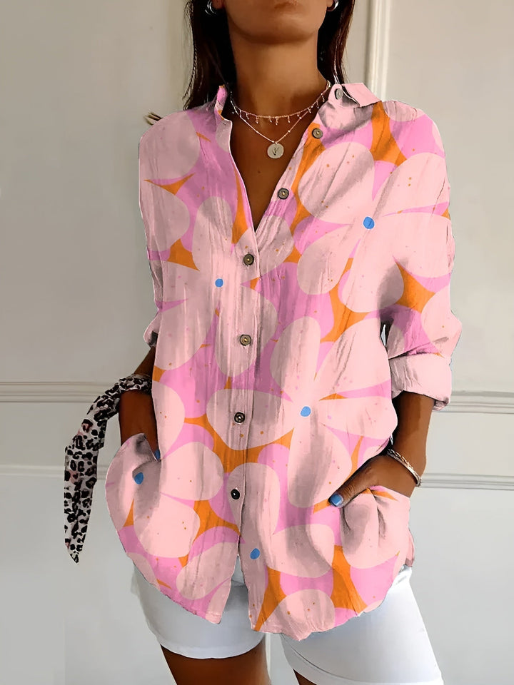 Elegantes Damen Button-Down-Hemd, leicht, atmungsaktiv, figurbetont, für einen stilvollen und komfortablen Look.