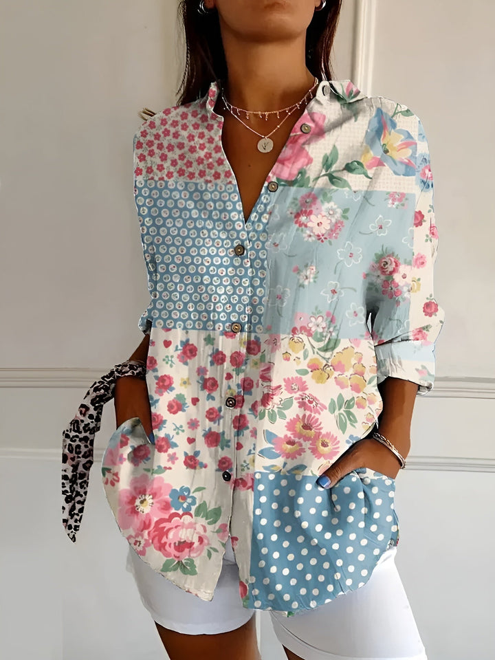 Elegantes Damen Button-Down-Hemd, leicht, atmungsaktiv, figurbetont, für einen stilvollen und komfortablen Look.
