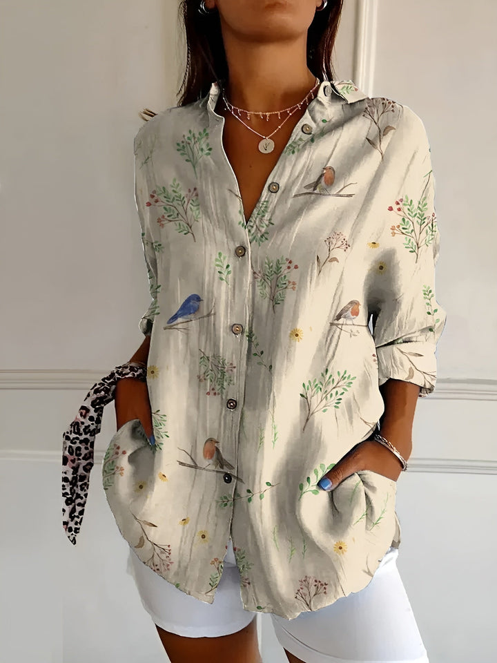Elegantes Damen Button-Down-Hemd, leicht, atmungsaktiv, figurbetont, für einen stilvollen und komfortablen Look.
