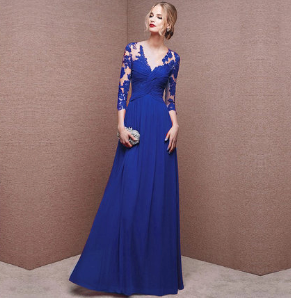 Elegantes Damen-Maxikleid, lang und fließend, in S bis 3XL, ideal für Hochzeiten und Anlässe, zeitloser Stil, bequeme Passfor
