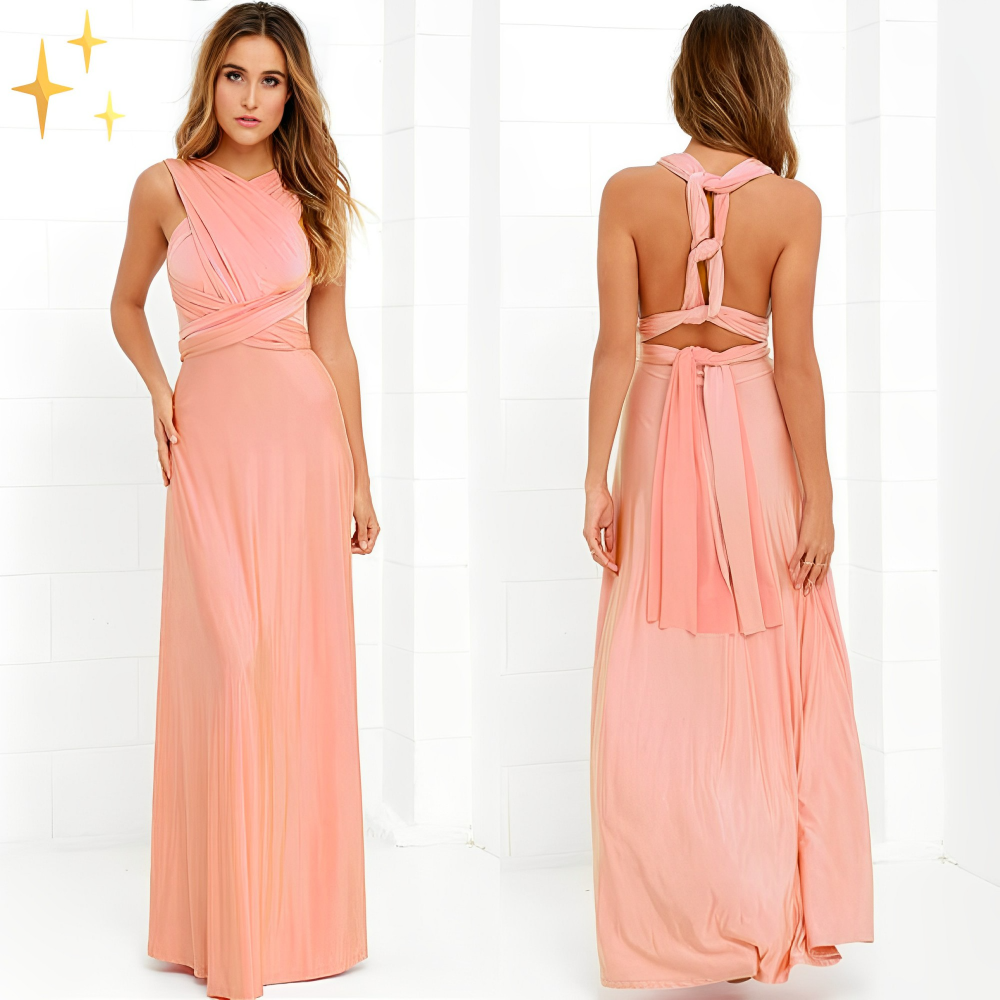 Elegantes Damen Wickelkleid, leicht und vielseitig, figurbetontes Design, zarter Stoff, ideal für Sommer und Brunch.