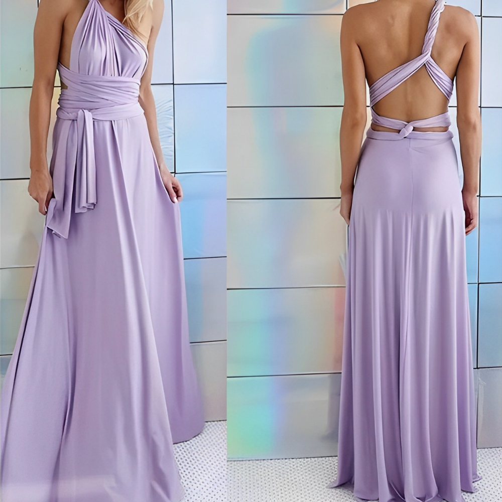 Elegantes Damen Wickelkleid, leicht und vielseitig, figurbetontes Design, zarter Stoff, ideal für Sommer und Brunch.