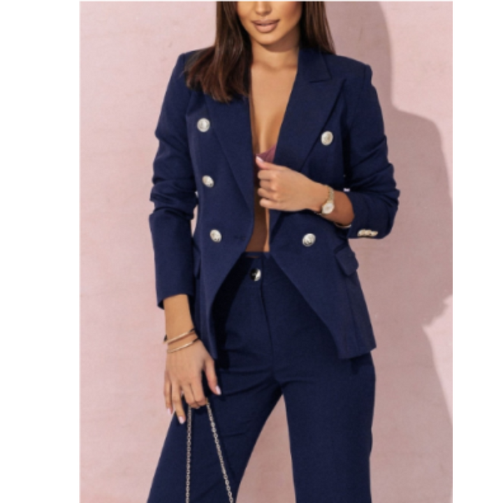 Elegantes Damen Zweiteiler Set mit klarer Silhouette und vielseitigen Farben, ideal für Business und professionelle Anlässe.