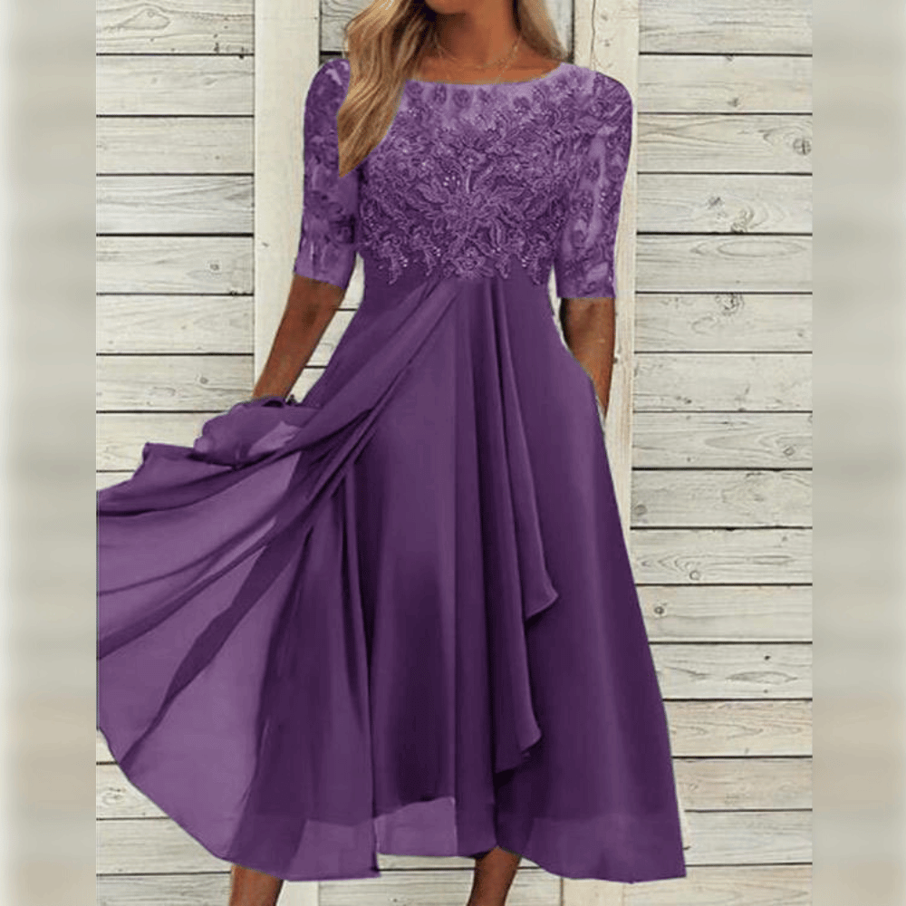 "Elegantes Damenkleid mit schickem Design, komfortabler Passform und zeitloser Ästhetik für besondere Anlässe."