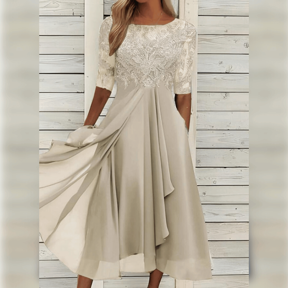 "Elegantes Damenkleid mit schickem Design, komfortabler Passform und zeitloser Ästhetik für besondere Anlässe."