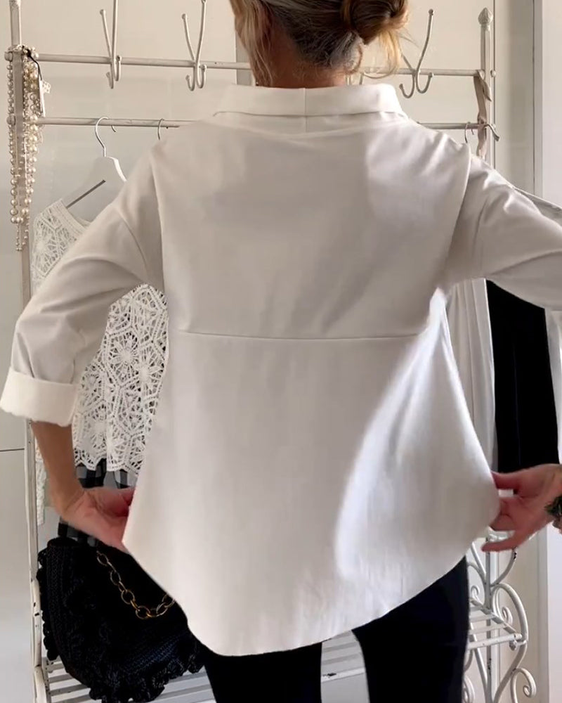 Elegantes Damenoberteil Emma, zeitloses Design, hoher Kragen, vielseitig kombinierbar, perfekte Wahl, atmungsaktiver Stoff.