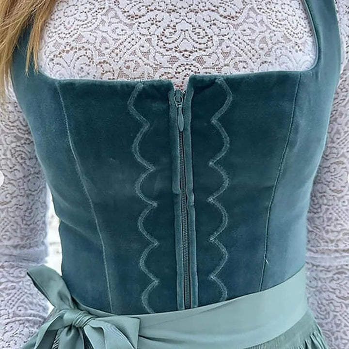 Elegantes Dirndl-Oktoberfestkleid im Vintage-Stil, Damen, Größe M-3XL. Traditionelles Design mit modernem Flair.