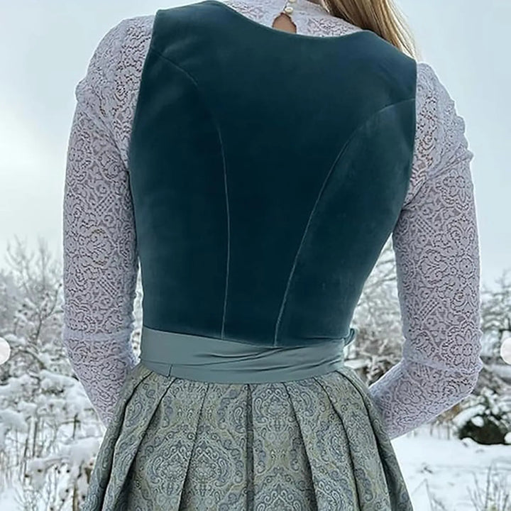 Elegantes Dirndl-Oktoberfestkleid im Vintage-Stil, Damen, Größe M-3XL. Traditionelles Design mit modernem Flair.