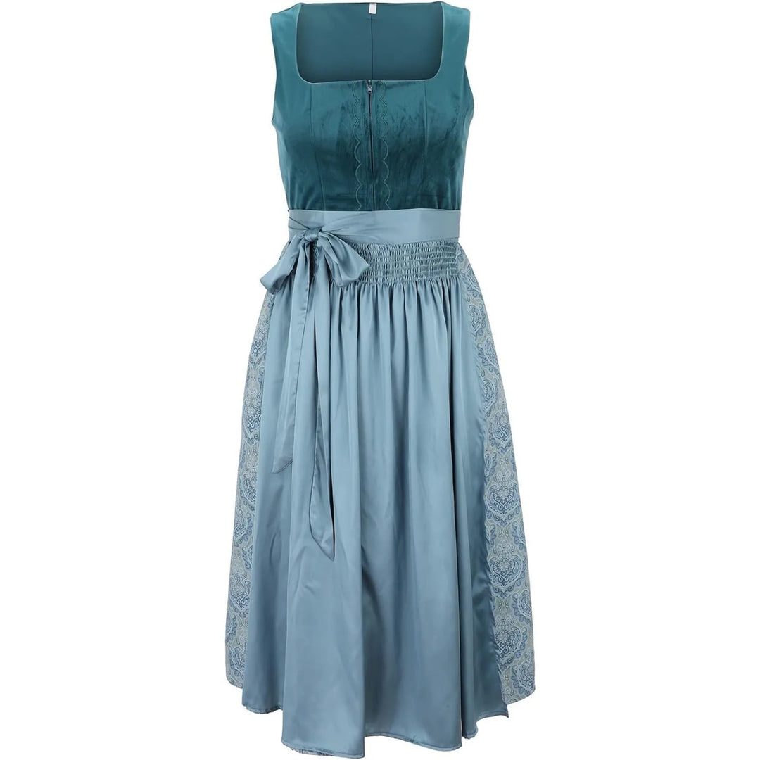 Elegantes Dirndl-Oktoberfestkleid im Vintage-Stil, Damen, Größe M-3XL. Traditionelles Design mit modernem Flair.