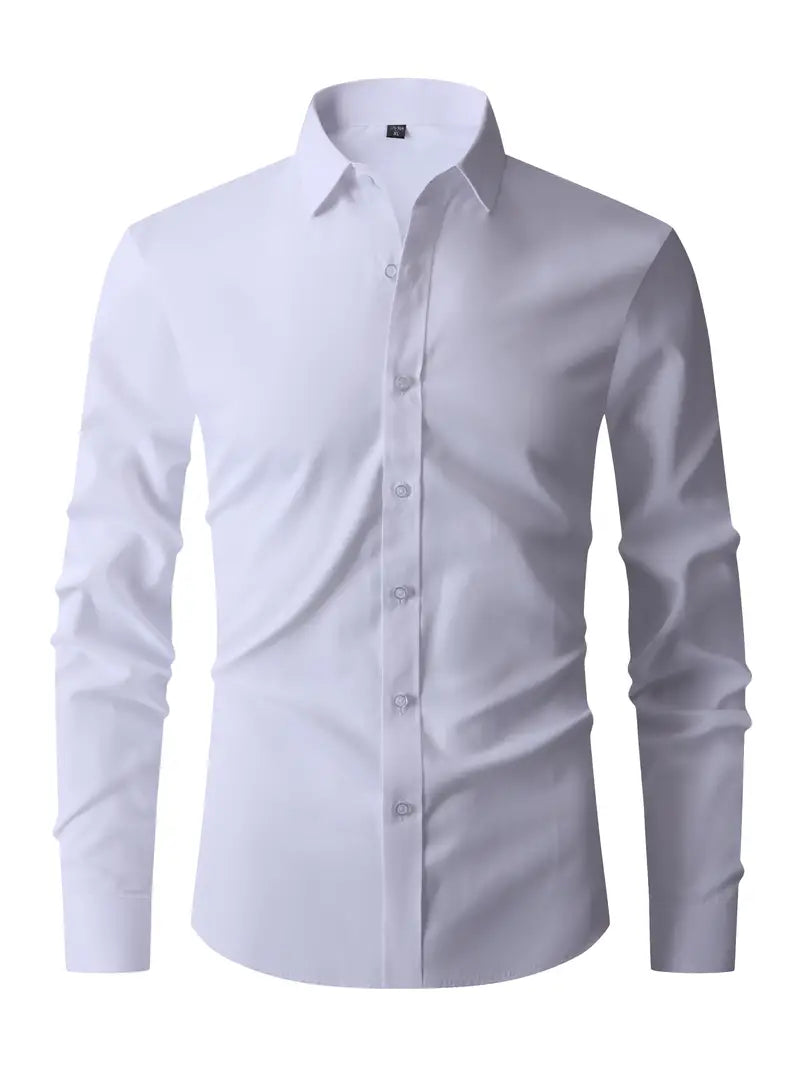 Elegantes Herren Langarmhemd, stilvolles Design, modernes Hemd in verschiedenen Farben für Büro und Events.