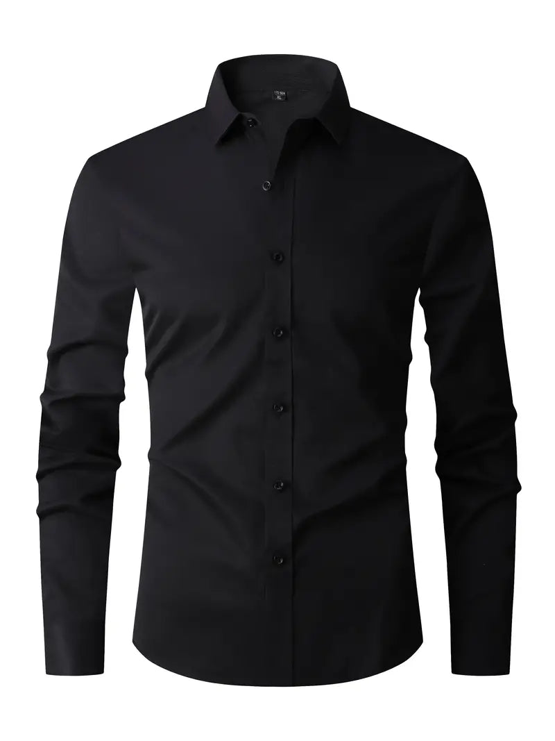 Elegantes Herren Langarmhemd, stilvolles Design, modernes Hemd in verschiedenen Farben für Büro und Events.