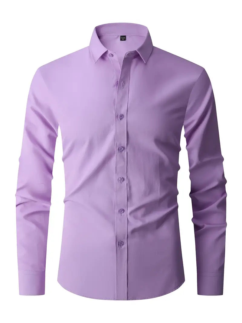 Elegantes Herren Langarmhemd, stilvolles Design, modernes Hemd in verschiedenen Farben für Büro und Events.