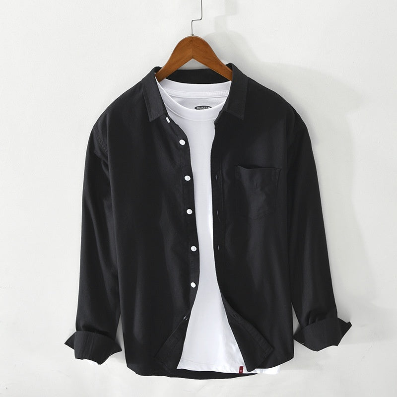 "Elegantes Herren-Oxford-Hemd aus Baumwolle, atmungsaktiv, in klassischem Design, ideal für formelle Anlässe."