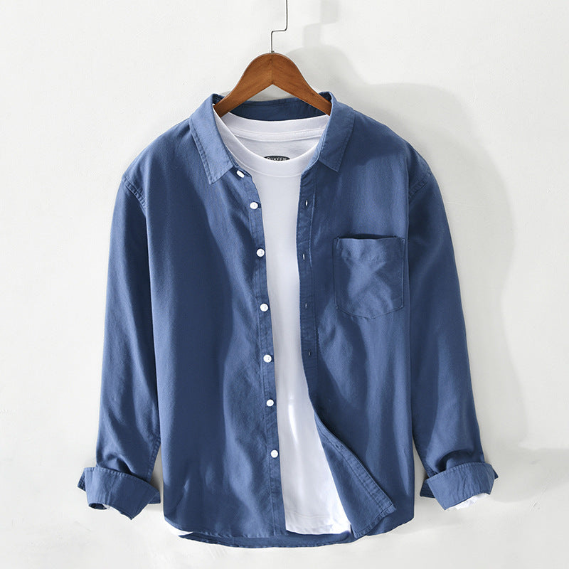 "Elegantes Herren-Oxford-Hemd aus Baumwolle, atmungsaktiv, in klassischem Design, ideal für formelle Anlässe."