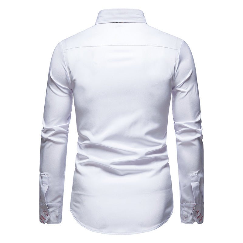 "Elegantes Herren-Paisley-Hemd mit langen Ärmeln, perfekt für smart-casual Look in verschiedenen Farben."