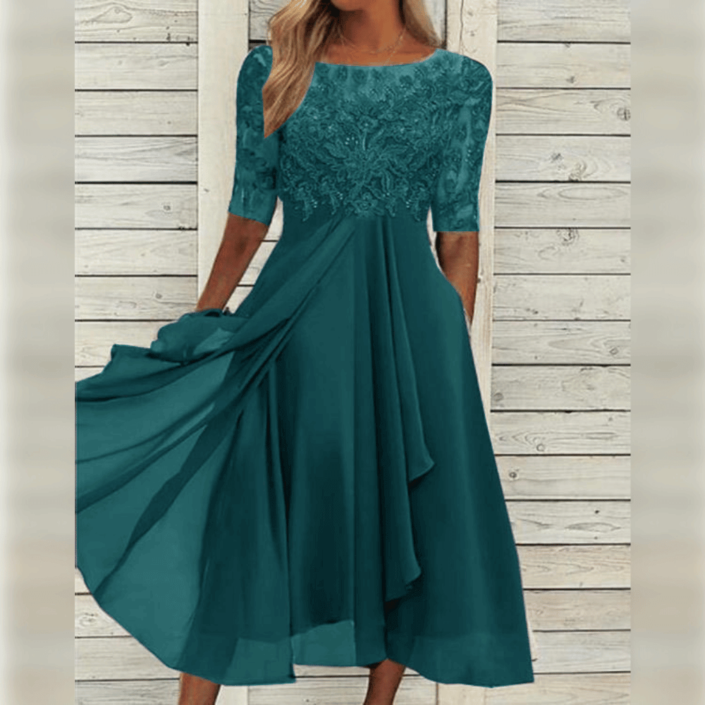 Elegantes Liv-Kleid für Damen, komfortabel und stilvoll, in Blau und anderen Farben, ideal für vielseitige Anlässe.