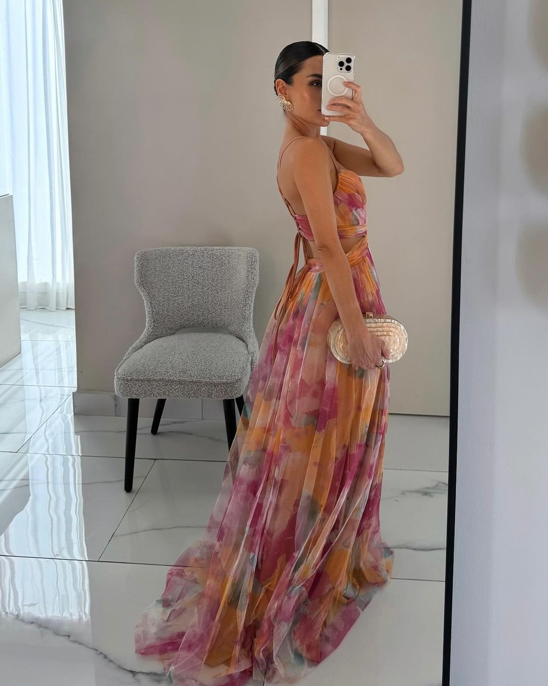 "Elegantes Maxikleid mit Blumenmuster für ganztägigen Komfort, ideales Damenkleid mit floralem Design, vielseitiger Stil"