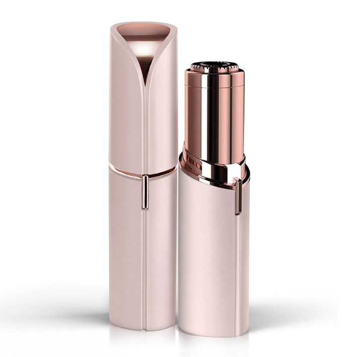 "Elektrischer blauer Gesichtshaarentferner für schmerzfreies Dermaplaning, ideal für Frauen mit empfindlicher Haut."