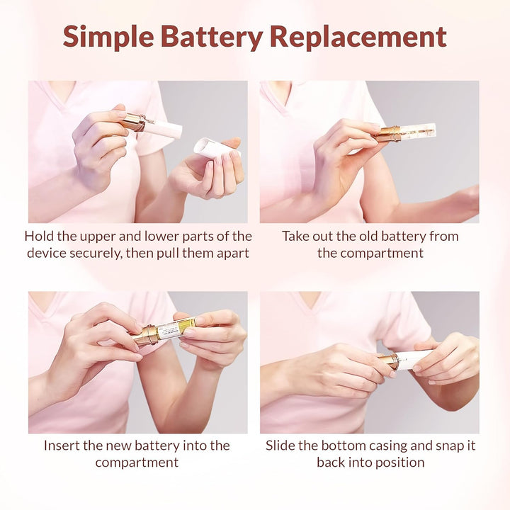 "Elektrischer blauer Gesichtshaarentferner für schmerzfreies Dermaplaning, ideal für Frauen mit empfindlicher Haut."