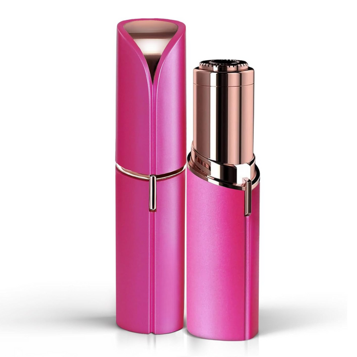 "Elektrischer blauer Gesichtshaarentferner für schmerzfreies Dermaplaning, ideal für Frauen mit empfindlicher Haut."