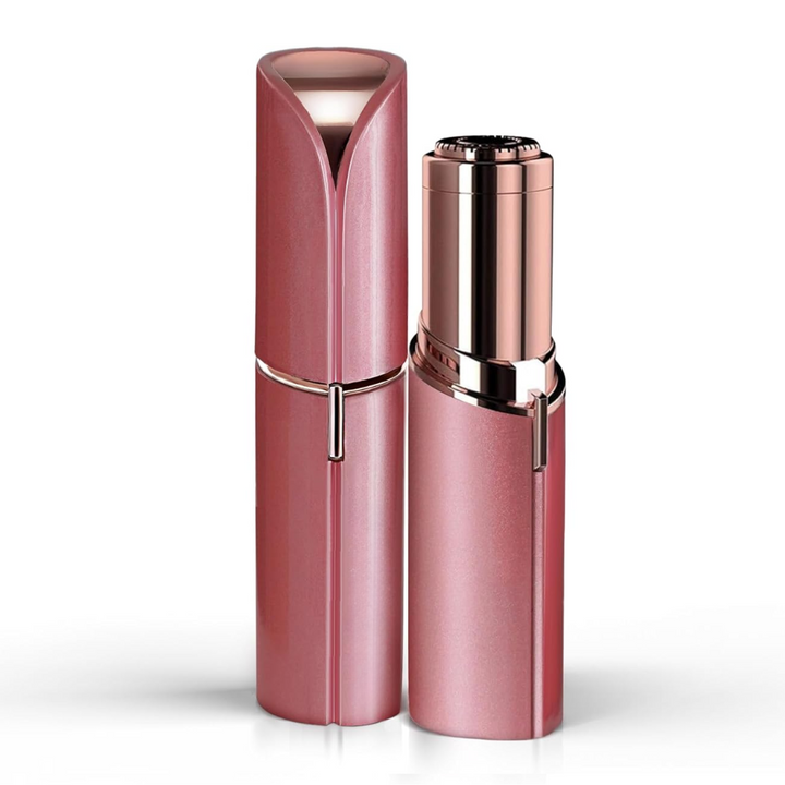 "Elektrischer blauer Gesichtshaarentferner für schmerzfreies Dermaplaning, ideal für Frauen mit empfindlicher Haut."