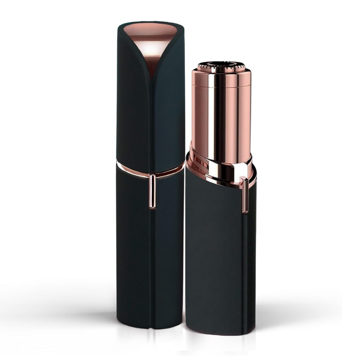 "Elektrischer blauer Gesichtshaarentferner für schmerzfreies Dermaplaning, ideal für Frauen mit empfindlicher Haut."