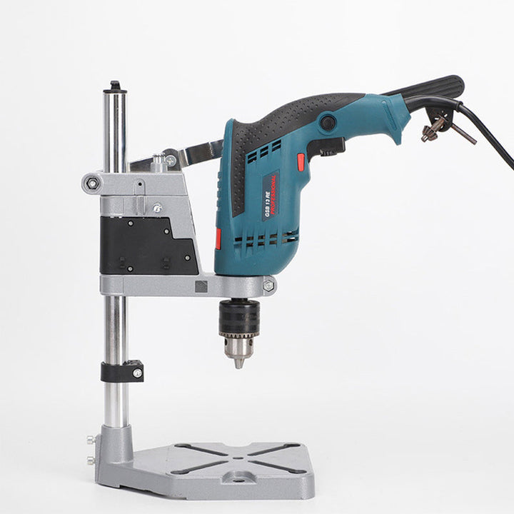 "Elektrischer Bohrständer aus Aluminium, stabil und langlebig, für präzises Bohren, perfekt für Heimwerkerprojekte."