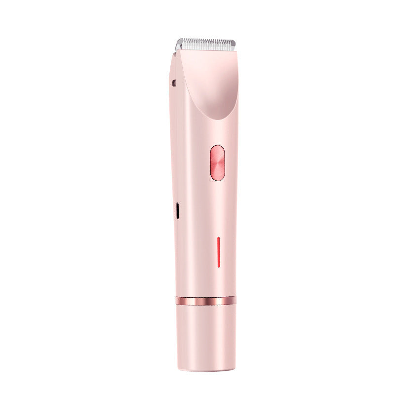 Elektrischer Haartrimmer für Frauen, elegant, ergonomisch, für sanfte und präzise Haarentfernung an empfindlichen Stellen.