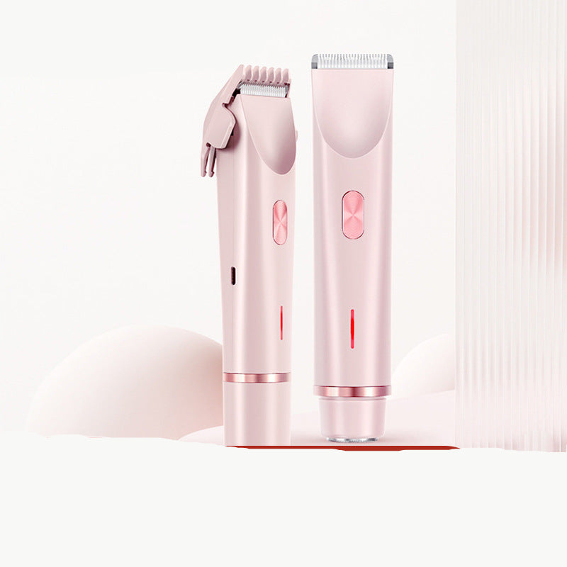 Elektrischer Haartrimmer für Frauen, elegant, ergonomisch, für sanfte und präzise Haarentfernung an empfindlichen Stellen.