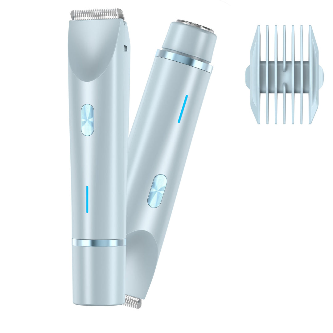 Elektrischer Haartrimmer für Frauen, elegant, ergonomisch, für sanfte und präzise Haarentfernung an empfindlichen Stellen.