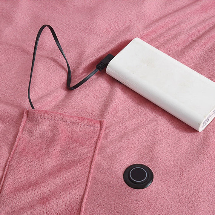 Energieeffiziente USB-Heizdecke, tragbar, maschinenfest, 3 Heizstufen, weiches Polyester, ideal für zu Hause und unterwegs.