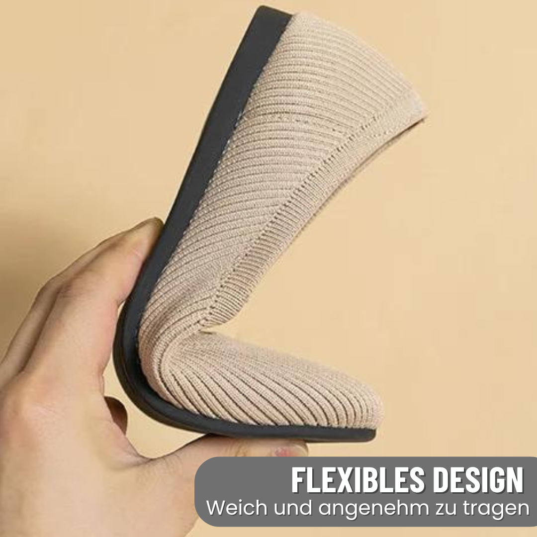 "Ergonomische Ballerinas: Stilvolles Design, schmerzlindernd, rutschfest, atmungsaktiv für optimalen Komfort."