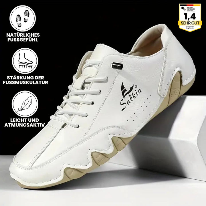 Ergonomische Barfußschuhe für Damen, blau, mit rutschfester Sohle und breitem Zehenraum für natürlichen Komfort und Halt.