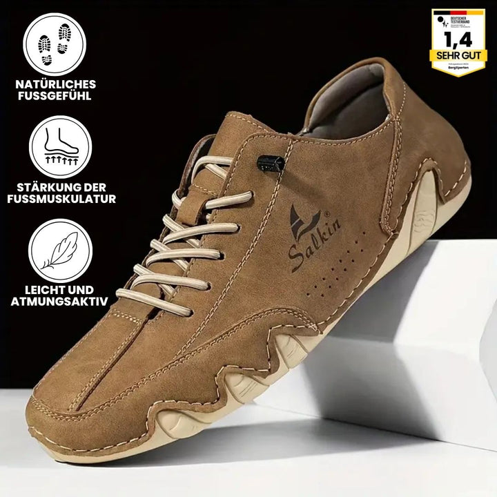 Ergonomische Barfußschuhe für Damen, blau, mit rutschfester Sohle und breitem Zehenraum für natürlichen Komfort und Halt.