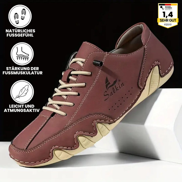 Ergonomische Barfußschuhe für Damen, blau, mit rutschfester Sohle und breitem Zehenraum für natürlichen Komfort und Halt.