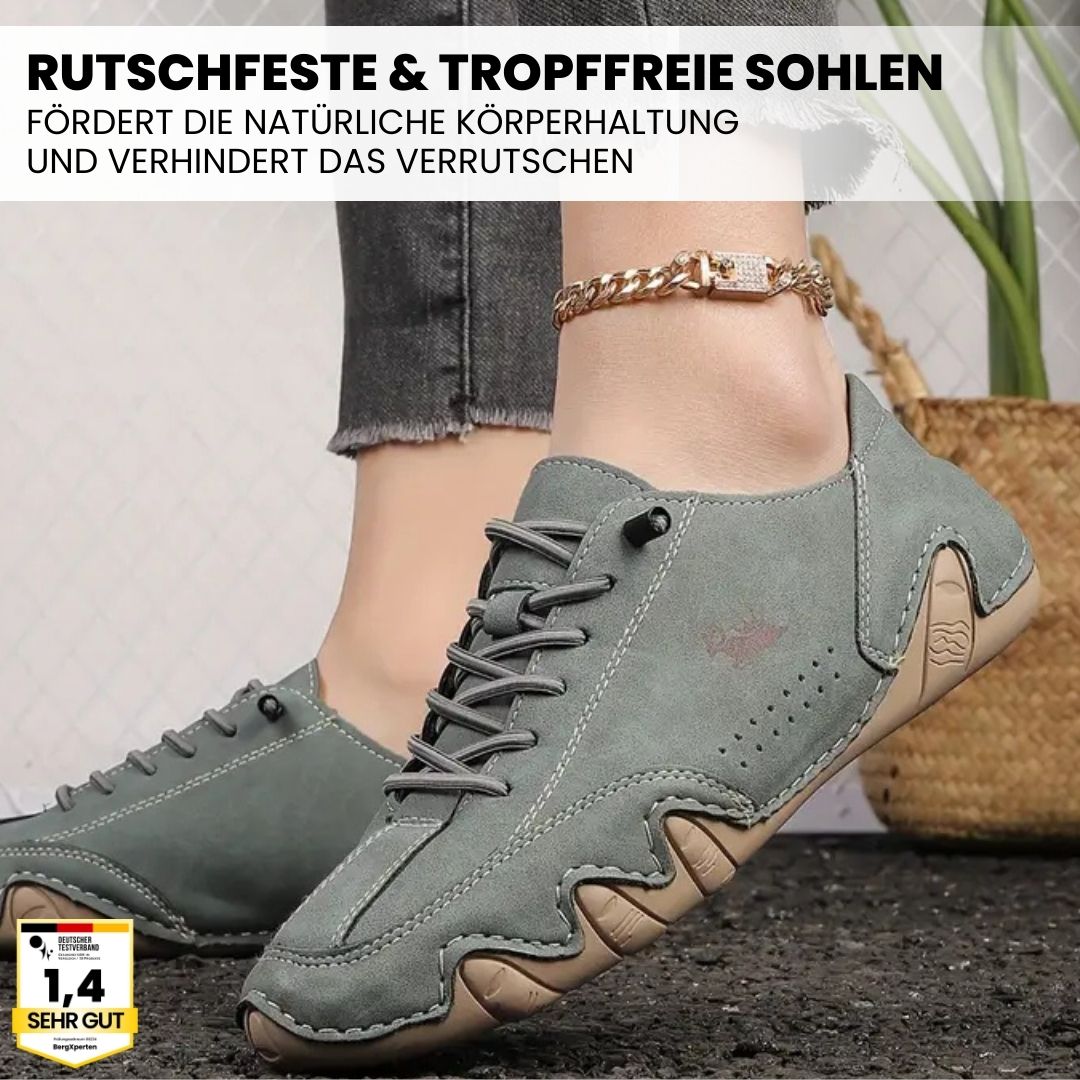 Ergonomische Barfußschuhe für Damen, blau, mit rutschfester Sohle und breitem Zehenraum für natürlichen Komfort und Halt.