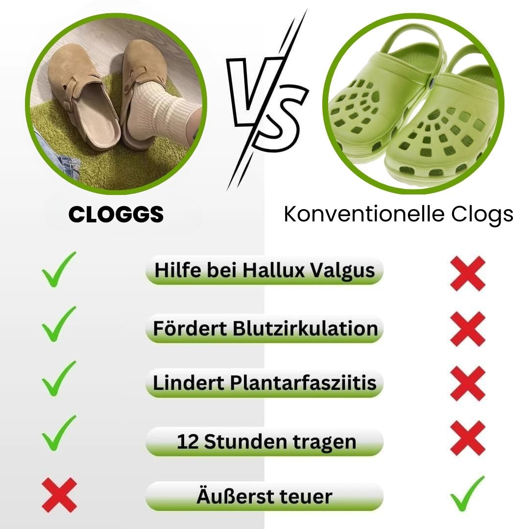"Ergonomische Cloggs für Frauen, mit rutschfester Sohle und stoßdämpfendem Fußbett, ideal für Gastronomie und Pflegeberufe."