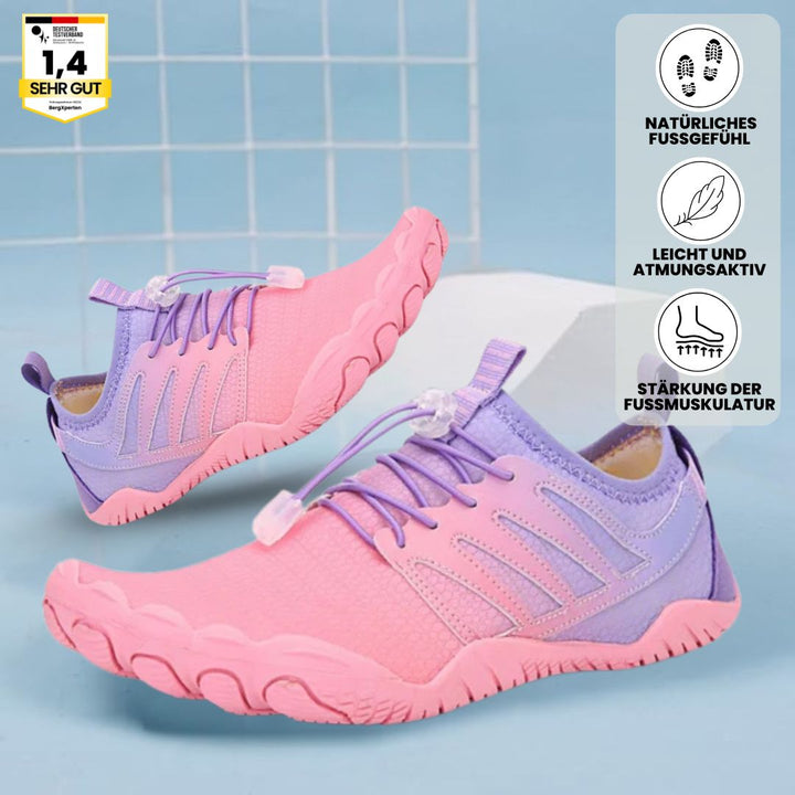 "Ergonomische Damen-Barfußschuhe mit flexibler, ultraleichter Sohle für Komfort und natürliche Fußbewegung."
