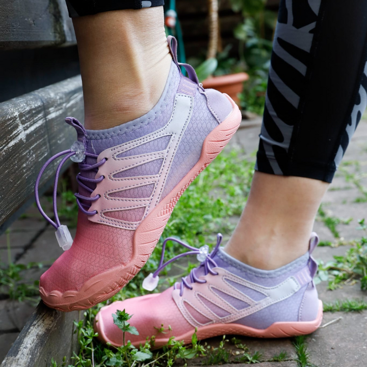 "Ergonomische Damen-Barfußschuhe mit flexibler, ultraleichter Sohle für Komfort und natürliche Fußbewegung."